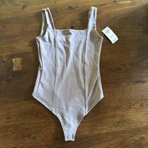 Abercrombie & Fitch Brown Bodysuit XS NWT Soft A&F Collection Tank Thong Top